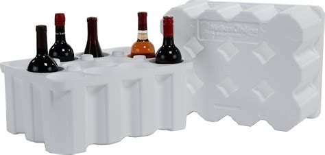 formed cardboard wine distribution box|styrofoam wine shipping box.